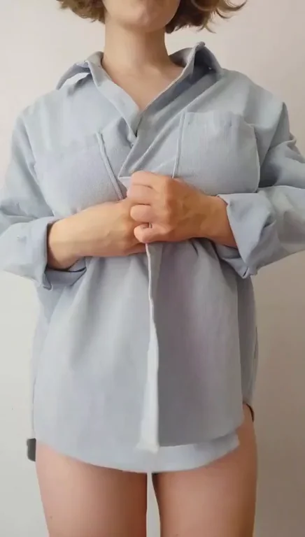 Blue shirt drop
