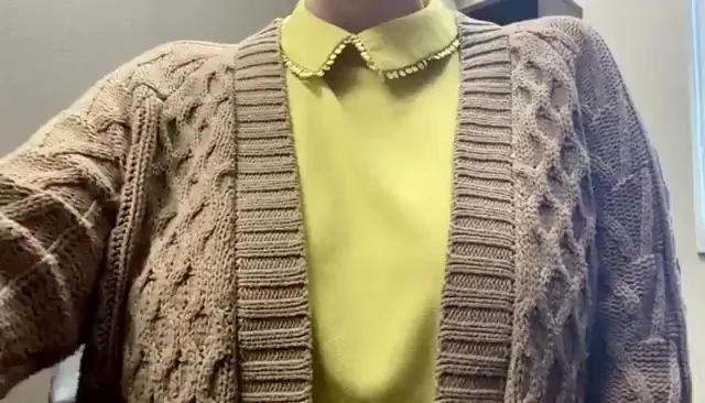 My coworkers have no idea what I'm hiding under this cardigan (OC)