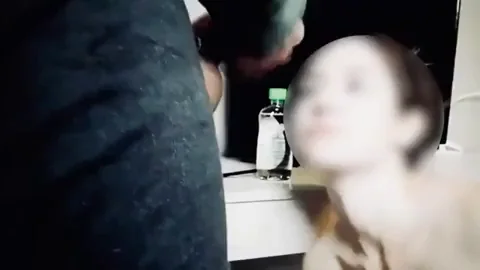 Blurry Ex Slut's Cum-Face Closeup: Peek Through the Haze at Her Dripping Mess
