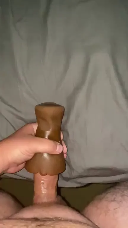 Creampied my pocket pussy, wish it was the real thing