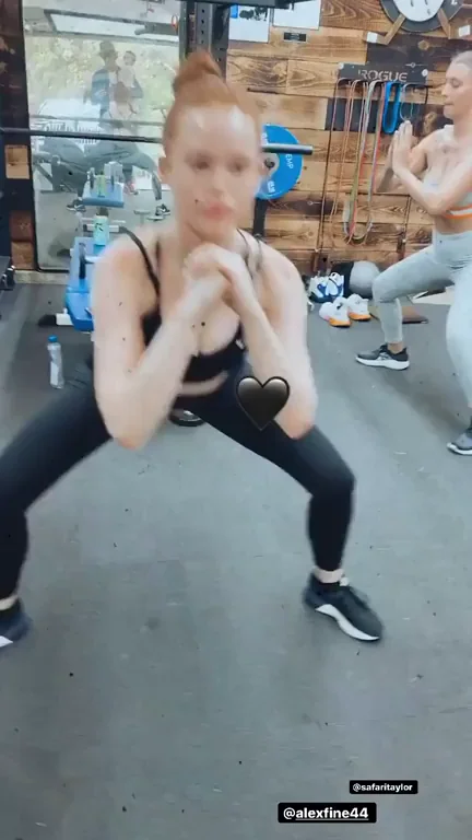 Madelaine Petsch working out