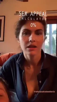 Alexandra Daddario using a sex appeal calculator! (via one of @WhatIsMorgan’s Instagram stories)