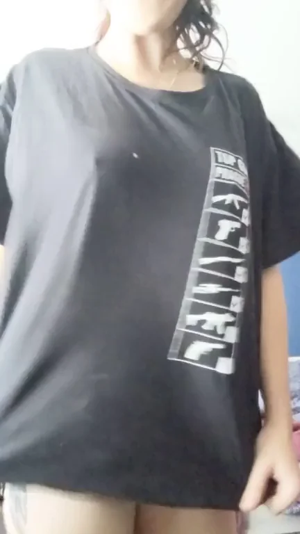 I love baggy t-shirts for bed, I love revealing what's underneath more!