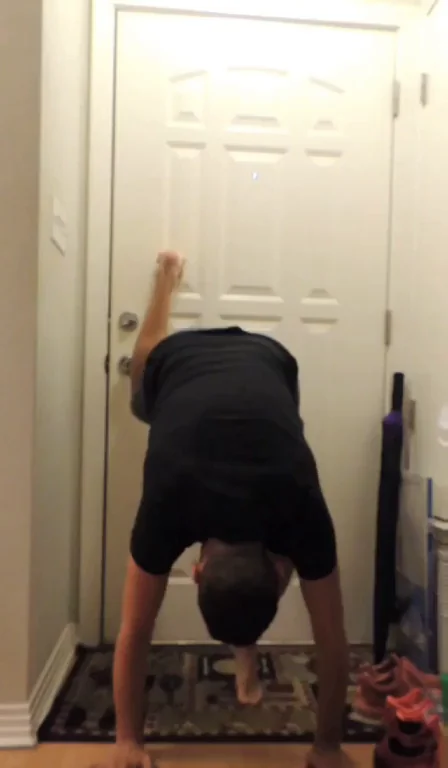 Handstand Ass Blast: Upside-Down Strip Tease