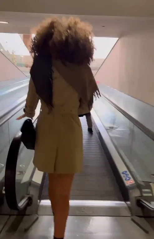Baby It's Cold Outside... But This Curvy Ebony Babe's Trench Coat Tease is Too Hot to Leave! 🔥❄️