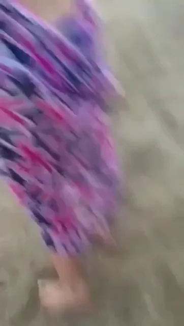 Giving blowjob during beach party