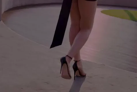 Irene from Red Velvet Teasing in Heels and Tight Dress