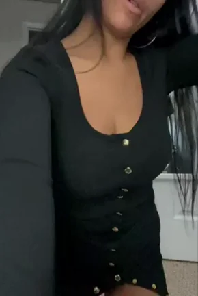 🔥 Busty Latina MILF Teases What's Under Her Tight Black Dress 😈