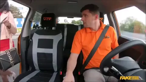Lady Dee Slurps Instructor's Clean Cock in Driving Lesson
