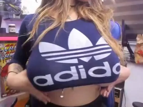 Dreamy Massive Adidas Tits Tease 🍈🍈💦
