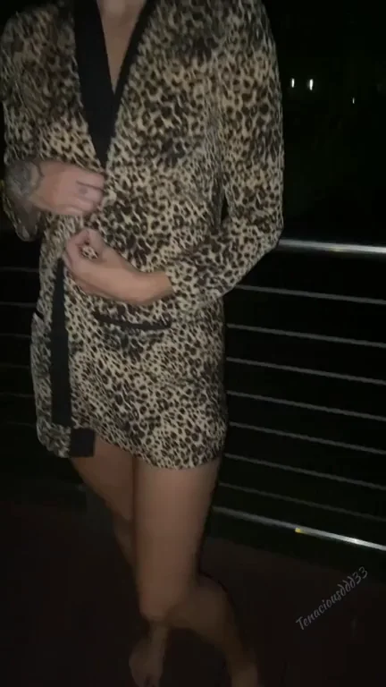 Neighborhood MILF's Leopard Tease: Boosting Home Values One Slutty Pose at a Time