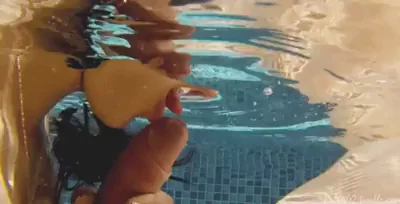 Under water