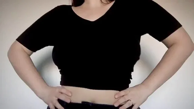 Epic Titty Drop from Busty Slut in Black Top
