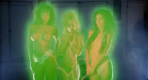 Michelle Bauer, Linnea Quigley & Brinke Stevens- Nightmare Sisters (1988)