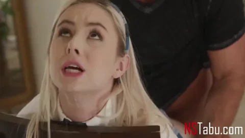 Teen In School Uniform Bound To A Chair And FUCKED By Stepbrother