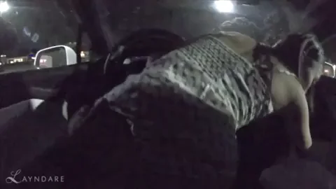 🔥 Riding Hubby's Cock at Tesla Supercharger, Stranger Pulls Up Mid-Creampie! 😈 [OC GIF]