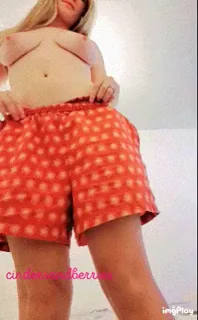Mommy's Curvy Tease: Polka-Dot Shorts Flash & Thick Thighs Spread