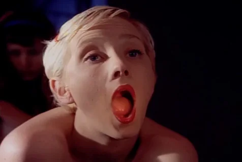 Anne Heche: Prison Shower Slut with Wide-Open Mouth and Perky Tits