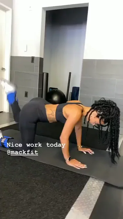 Draya Michele's Juicy Ass Workout Tease