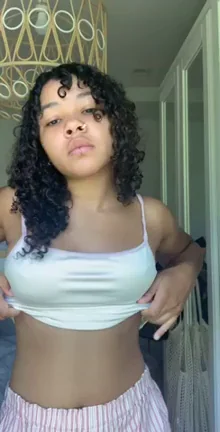 I love showing off my pretty little titties ??
