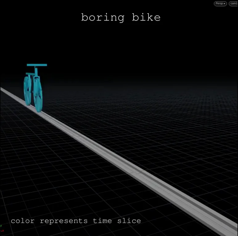 A bike goes relatively wild!