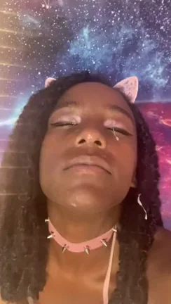 Happy Teasing Tuesday! 🐱💦 Ebony Kitty Edges Hard