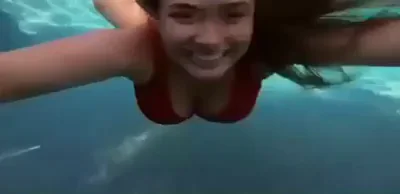 Natalie Alyn Lind underwater