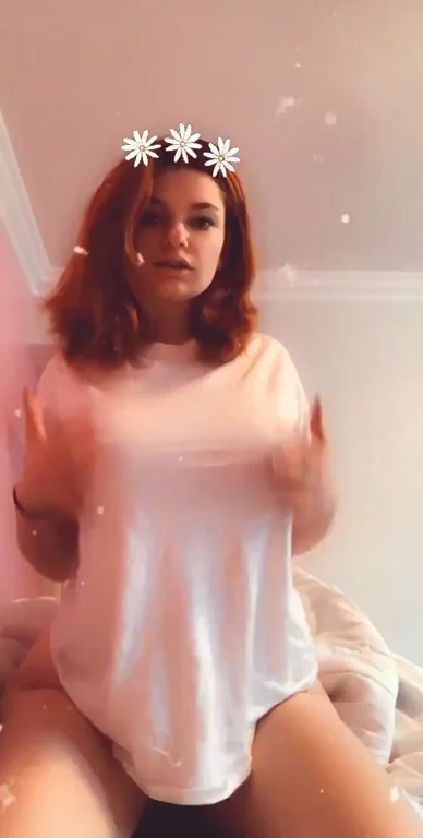 🔥 Fiery Redhead's Naughty Daisy Crown Strip Tease 😈