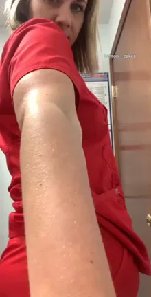 How do you (f)eel about these red scrubs?