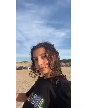 Beach Babe showing off Bubble Butt and Big Underboobs