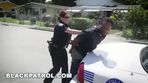 🔥 New Police Tactic: Blonde Cop Sucks BBC Suspect! 👮‍♀️🍆💦