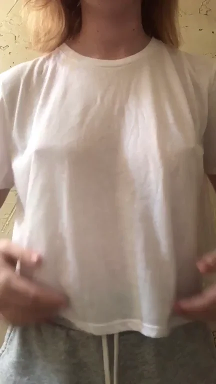 Blonde Babe's Massive Tit Surprise 😲🍈🍈