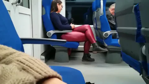 Stranger Slut Deepthroats Dude's Cock on Train 🚂🍆💦