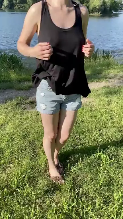 Forgot how to shake my boobies for a second because I was so nervous [GIF][OC]
