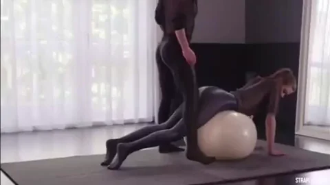 Yoga Ball Fuck Fest 😈💦