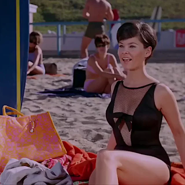Yvonne Craig's Steamy Batgirl Beach Tease 😈🏖️