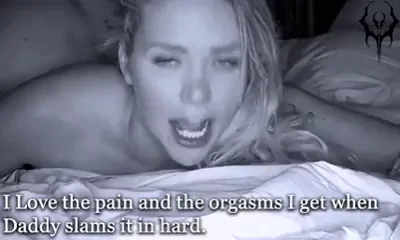 Daddy's Slutty Daughter Begs for Forbidden Creampie Pound-Down