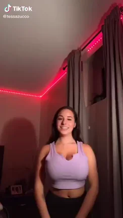 Tessa's Massive Tits Tease in Tight Crop Top 😍🍈🍈