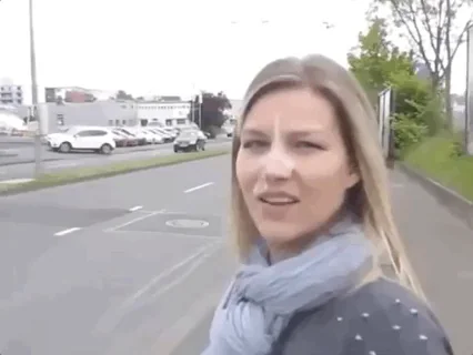 Street Cum Slut Gets Public Facial Blast