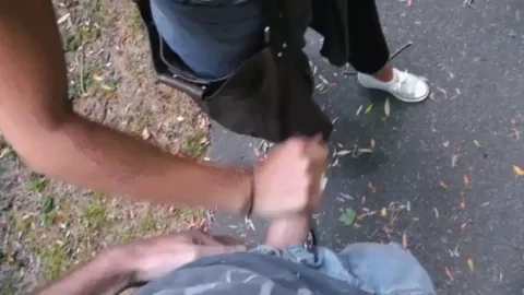 A walk in the park is never boring with a cumslut. Her reaction is so cute when a runner went by her. [M][F]