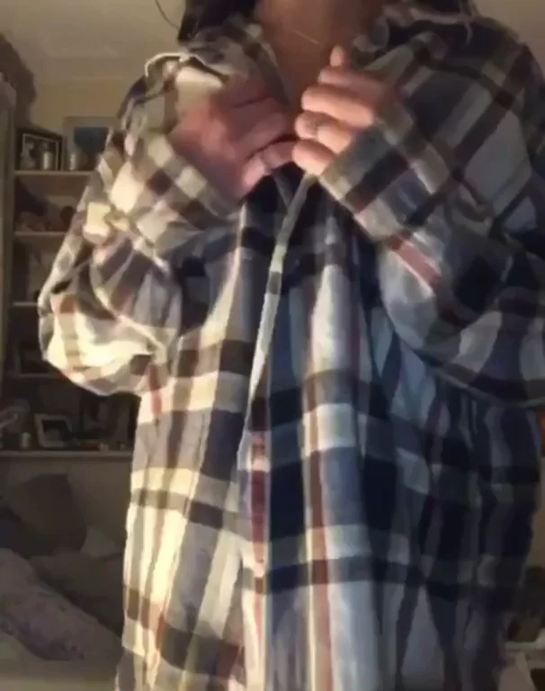 Shy Amateur Newbie Teases with Perky Tits & Lacy Thong Flash