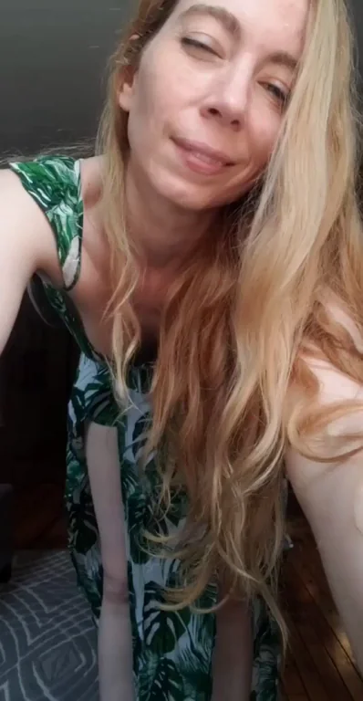43yo MILF's Slutty Leaf Dress Tease: Tits Out, Ass Up Bounce Fest