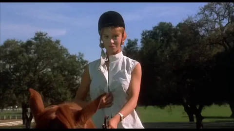 Betsy Russell's Perky Tits Bouncing Wild on Horseback in Private School 🐎🍒