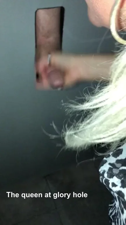 Glory hole with the cum queen