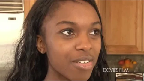 Armonie Monae Black Cheerleader Tries A New Routine