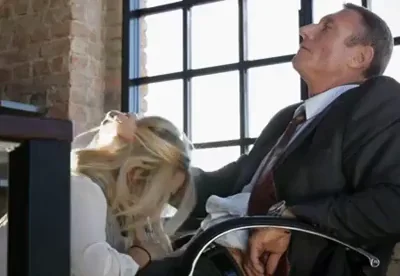 Office Slut Sucks Boss Cock Under Desk 😈💦