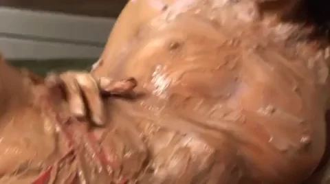 Slutty Babe Drenched in Sticky Yogurt & Pudding Slop 💦🍮