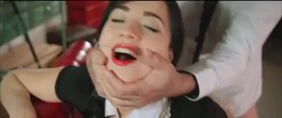 Russian Maid Gets Face Grabbed & Kissed Hard 😈👅