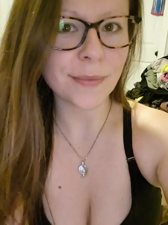 Glasses MILF's Teasing Cleavage Flash & Nip Slip Hello
