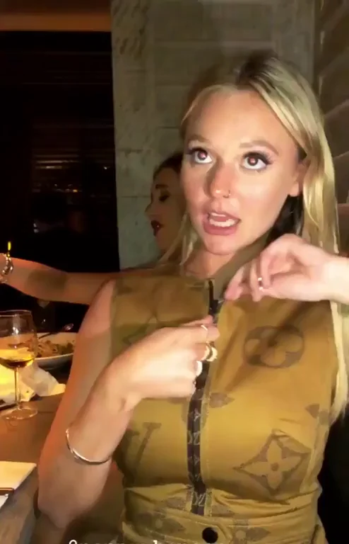 Busty blonde